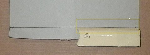 The Paper Sode kite - one edge taped.