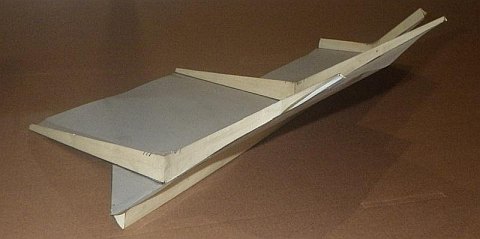 The Paper Sode kite - all spars complete.