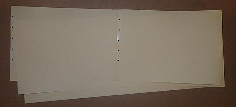 The Paper Sode kite - more sheets dotted and taped, until there are 10 sheets.