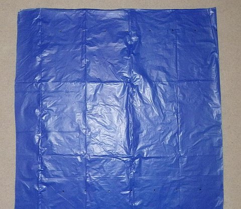 The Parachute kite - plastic flipped, dots traced.