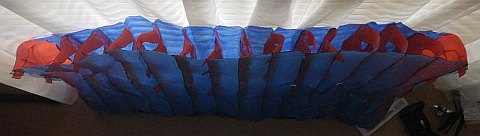 The Parachute kite - cell openings of the canopy.