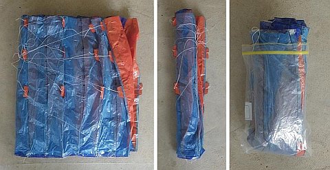 The Parachute kite - remaining steps to pack away without tangles!