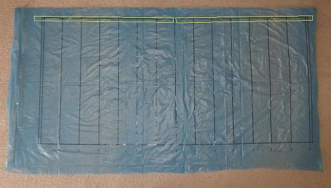 The Parachute kite - where to put sticky tape edging.