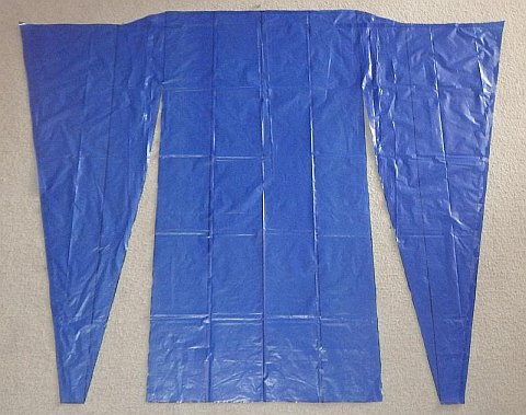 The Parafoil kite - upper surface sheet cut.