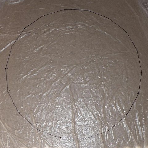 The Parasail kite - complete sail outline. The Parasail kite - complete sail outline.