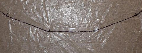 The Parasail kite - sail taped on marked side. The Parasail kite - sail taped on marked side.