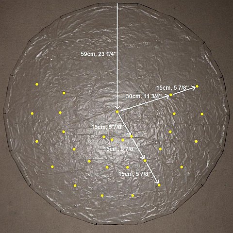 The Parasail kite - vent measurements. The Parasail kite - vent measurements.