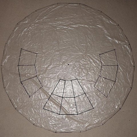 The Parasail kite - vent outlines. The Parasail kite - vent outlines.