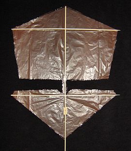 The 1-Skewer Roller - skewers laid over sail.