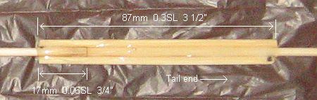 The 1-Skewer Sode - vertical spar join in close-up The 1-Skewer Sode - vertical spar join in close-up