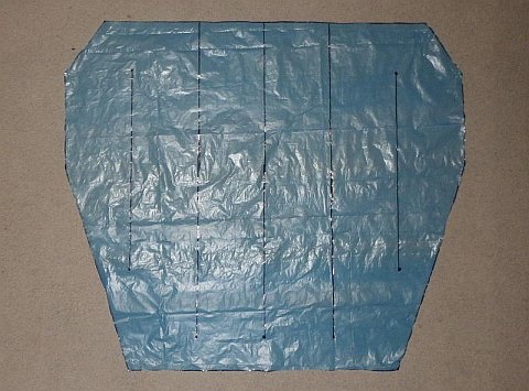 The Octopus kite - lower surface sheet cut. The Octopus kite - lower surface sheet cut.