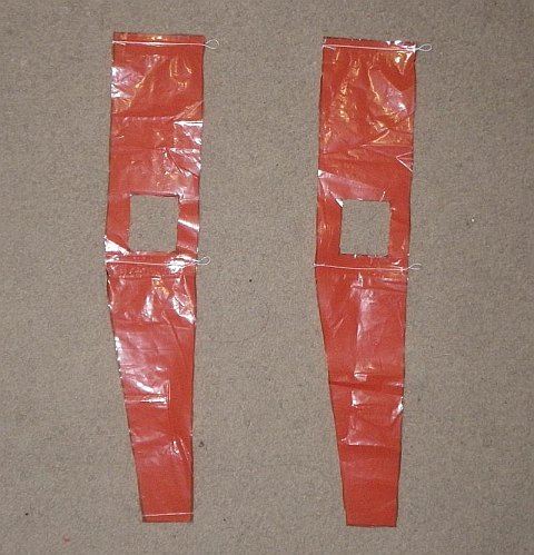 The Octopus kite - both side ribs with all 4 attachment points added.