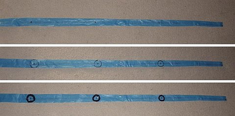 The Octopus kite - how to draw suckers onto a tentacle.