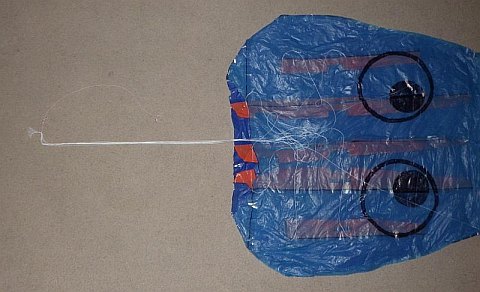 The Octopus kite - bridle lines laid out.