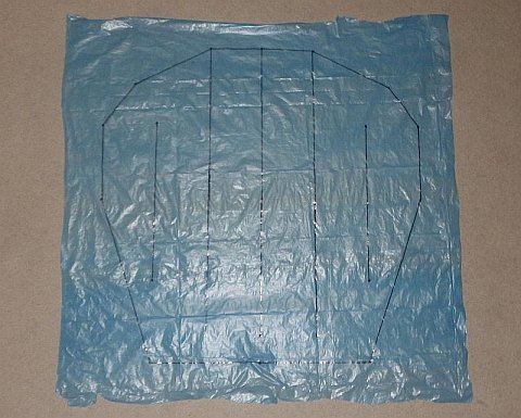 The Octopus kite - all lines marked. The Octopus kite - all lines marked.