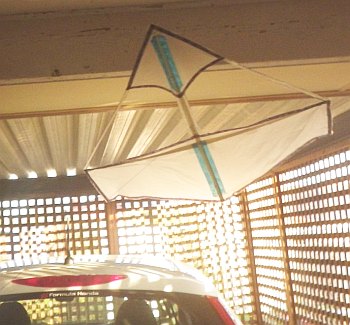 Indoor kite posts - canard. MBK Indoor Canard.