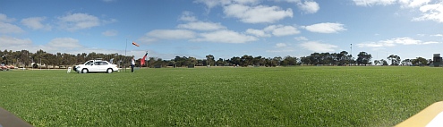 Panoramic shot of the locale from the kite-flier's perspective.