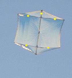 5-leg bridle on the Multi-Dowel Rokkaku.