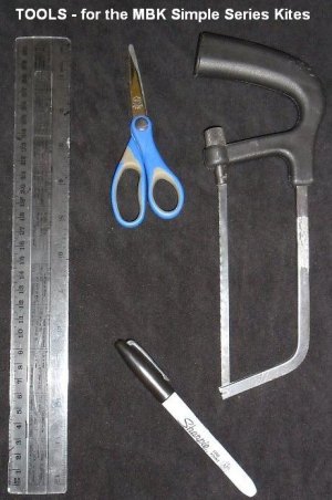 Tools for making MBK Simple Series kites