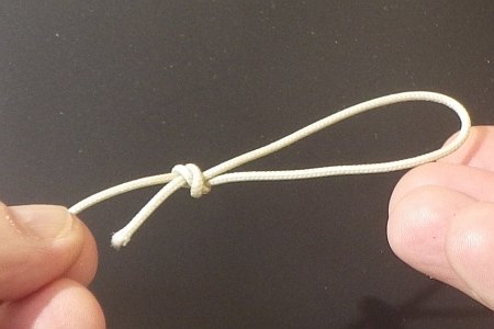 Lark's Head Knot - step 1