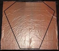 The Dowel Barn Door - complete sail outline marked The Dowel Barn Door - complete sail outline marked