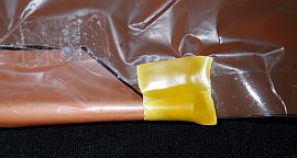 The Dowel Delta - leading edge upper tip taping detail