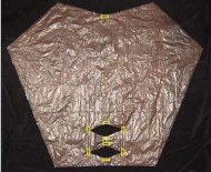 The Dowel Sled - edges and corners taped. The Dowel Sled - edges and corners taped.