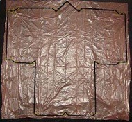 The Dowel Sode - complete outline marked onto plastic. The Dowel Sode - complete outline marked onto plastic.