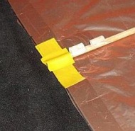 The Dowel Box - spar tip close-up