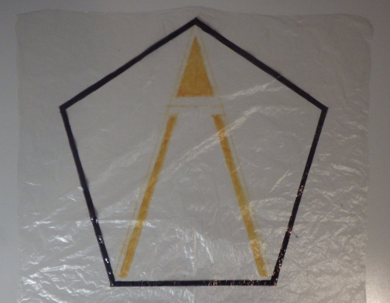 Making the Indoor A-Frame kite - Step 2a