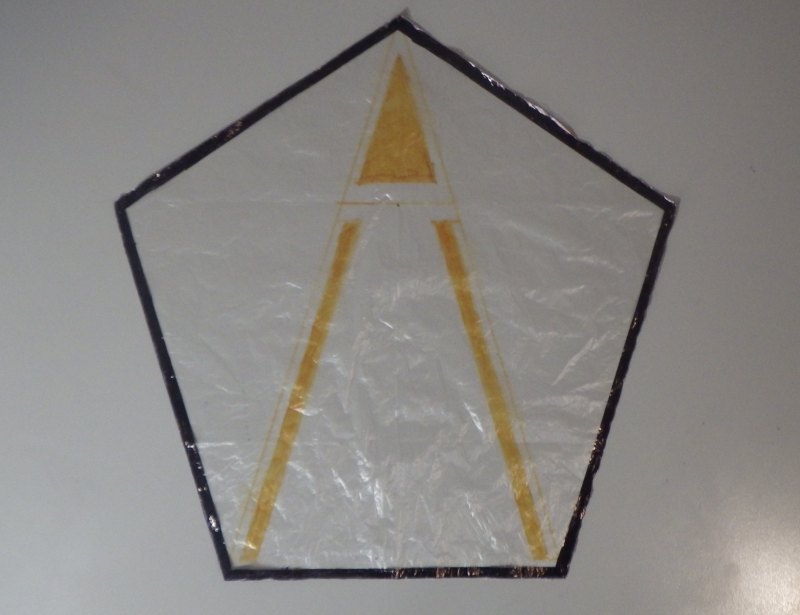Making the Indoor A-Frame kite - Step 2b