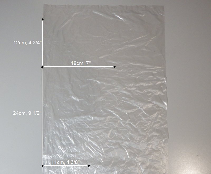 Making the Indoor A-Frame kite - Step 1a