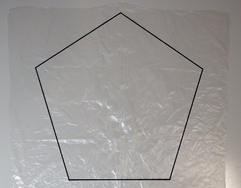 Making the Indoor A-Frame kite - Step 1d