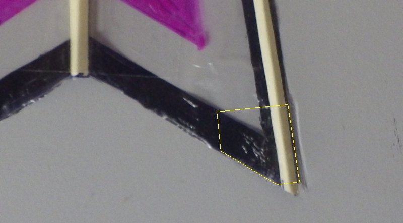 Making the Indoor Bird kite - Step 6b