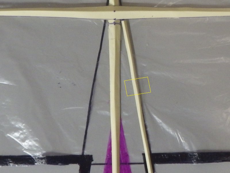 Making the Indoor Bird kite - Step 6a