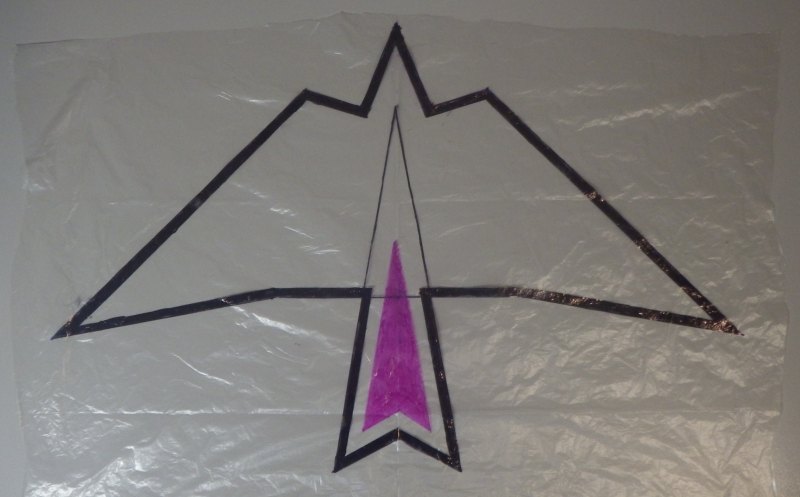 Making the Indoor Bird kite - Step 2a
