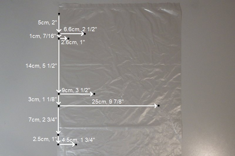 Making the Indoor Bird kite - Step 1a
