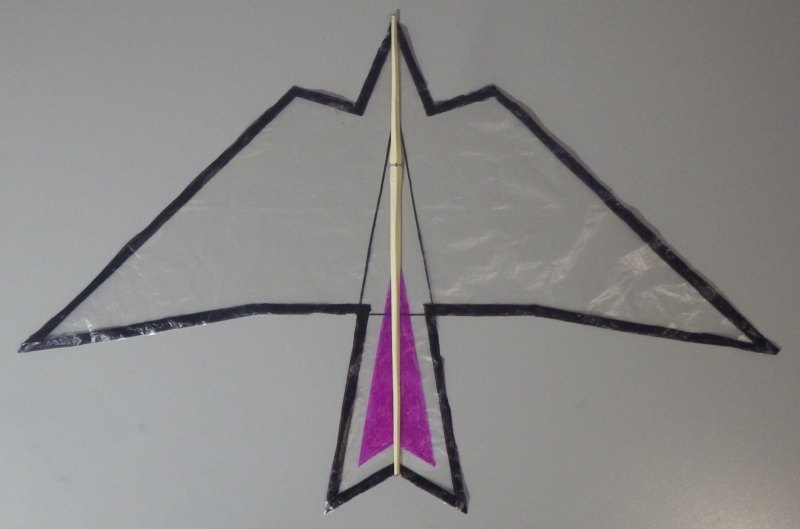 Making the Indoor Bird kite - Step 4a