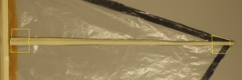 Making the Indoor Diamond kite - Step 4e