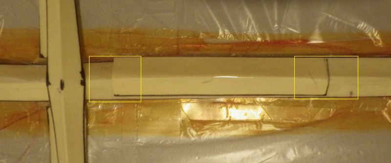 Making the Indoor Diamond kite - vertical spar repair.