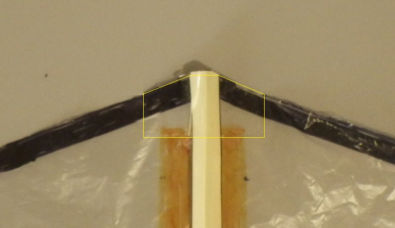 Making the Indoor Diamond kite - Step 4b