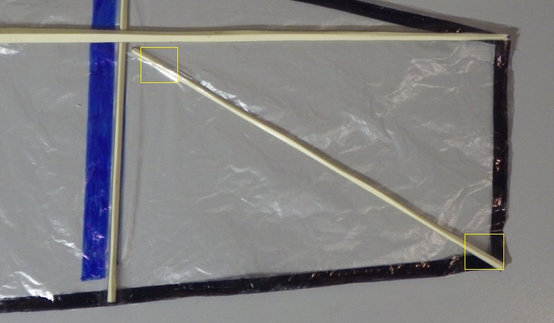 Making the Indoor Genki kite - Step 5a