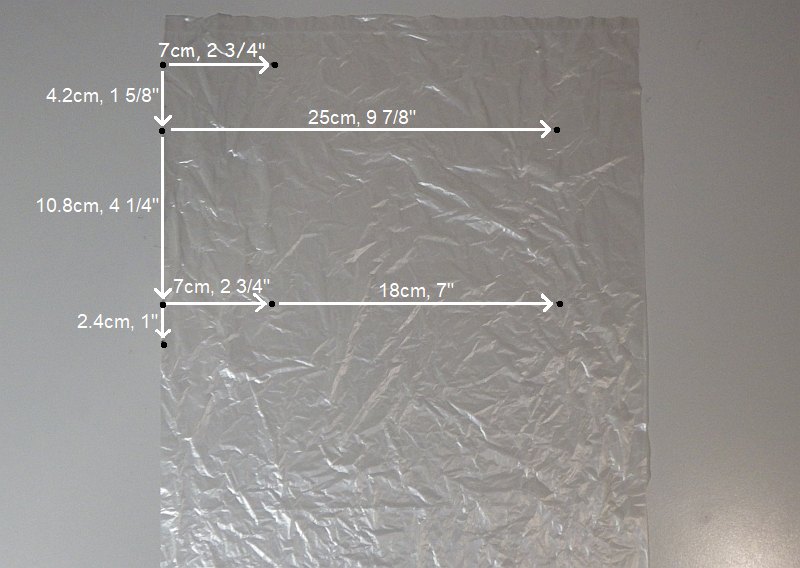 Making the Indoor Genki kite - Step 1a