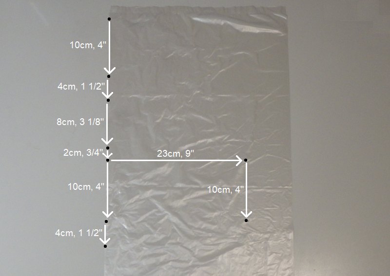 Making the Indoor Canard kite - Step 1a