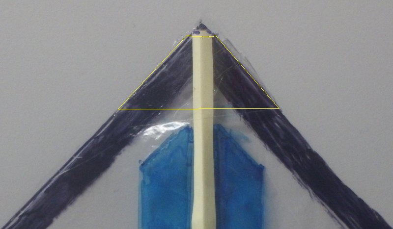 Making the Indoor Canard kite - Step 4b