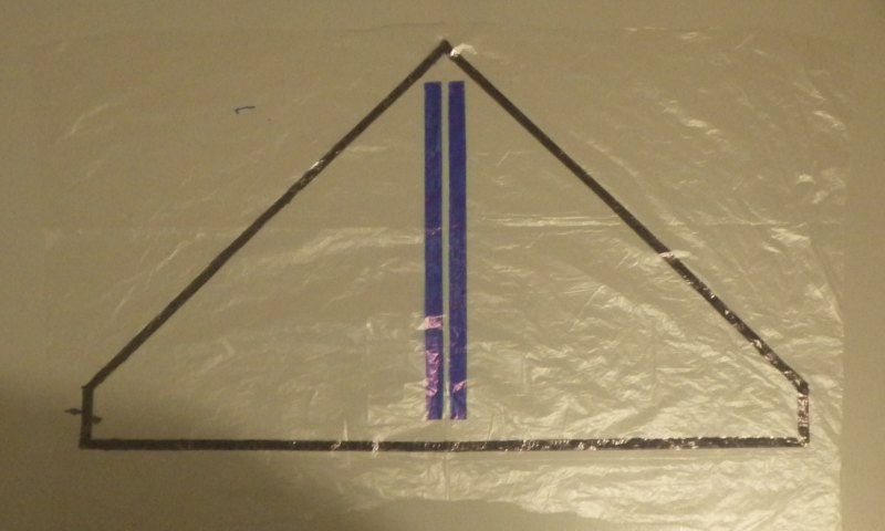 Making the Indoor Delta kite - Step 2a