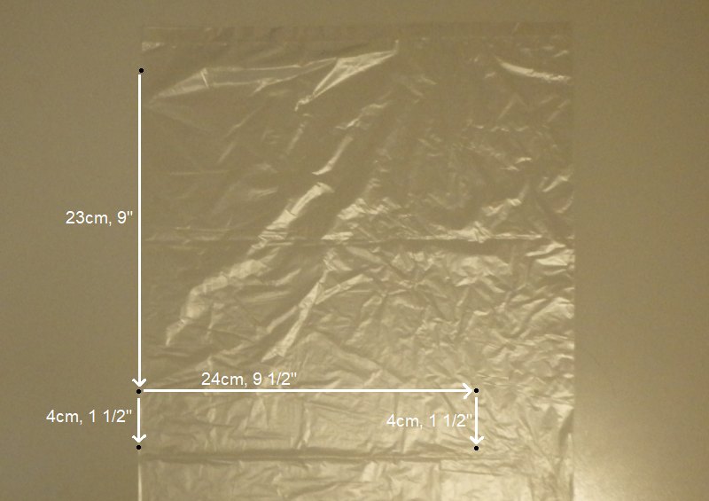 Making the Indoor Delta kite - Step 1a