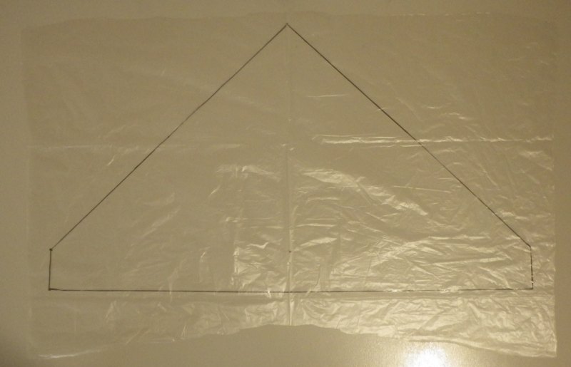 Making the Indoor Delta kite - Step 1d