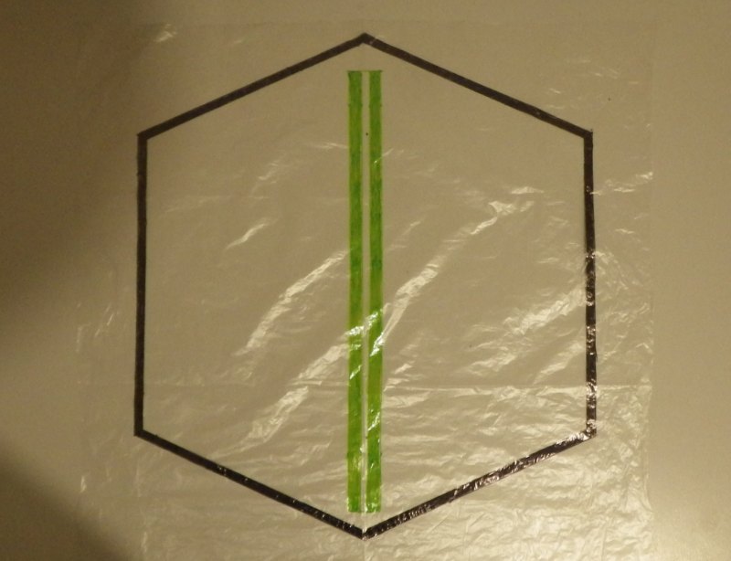 Making the Indoor Rokkaku kite - Step 2a