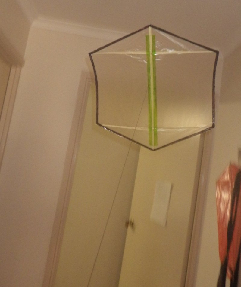 Making the Indoor Rokkaku kite - Step 7a